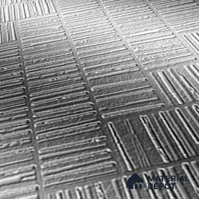 Highlighter Tiles  Tile TL 07255 D Roxy 8002 GLM (Silver) 1 ft x 1 ft Ceramic Matte Finish - 9 mm  | 2 mm Spacer is Mandatory (Sample)